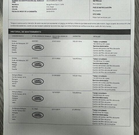 LAND ROVER RANGE ROVER SPORT 7 PLAZAS lleno